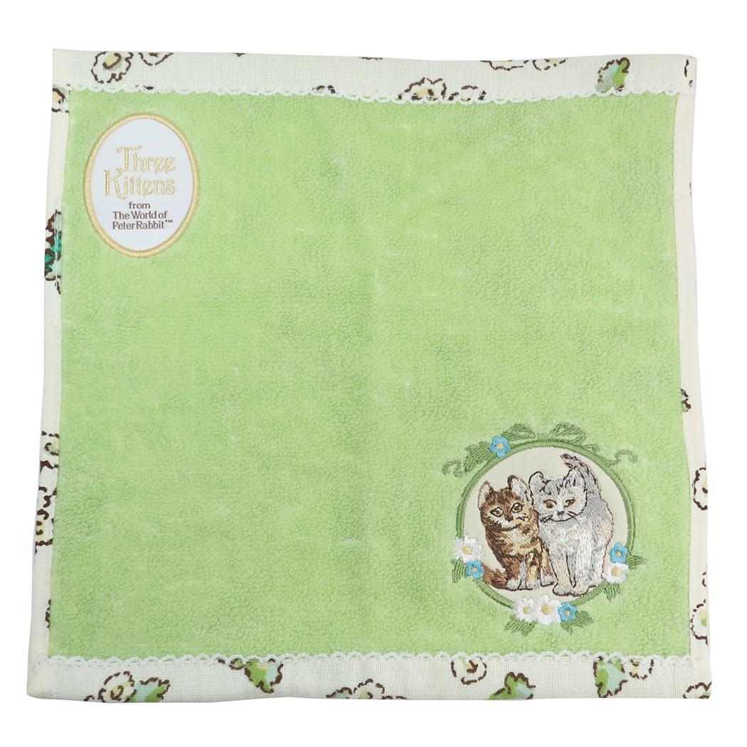 シネマコレクション cinemacollection ピーターラビット ミニタオル 片面ガーゼハンカチタオル オーガニックコットン シンプルフラワーグリーン 丸眞 ギフト 雑貨 絵本キャラクター グッズ (メーカー指定色) メーカー指定色