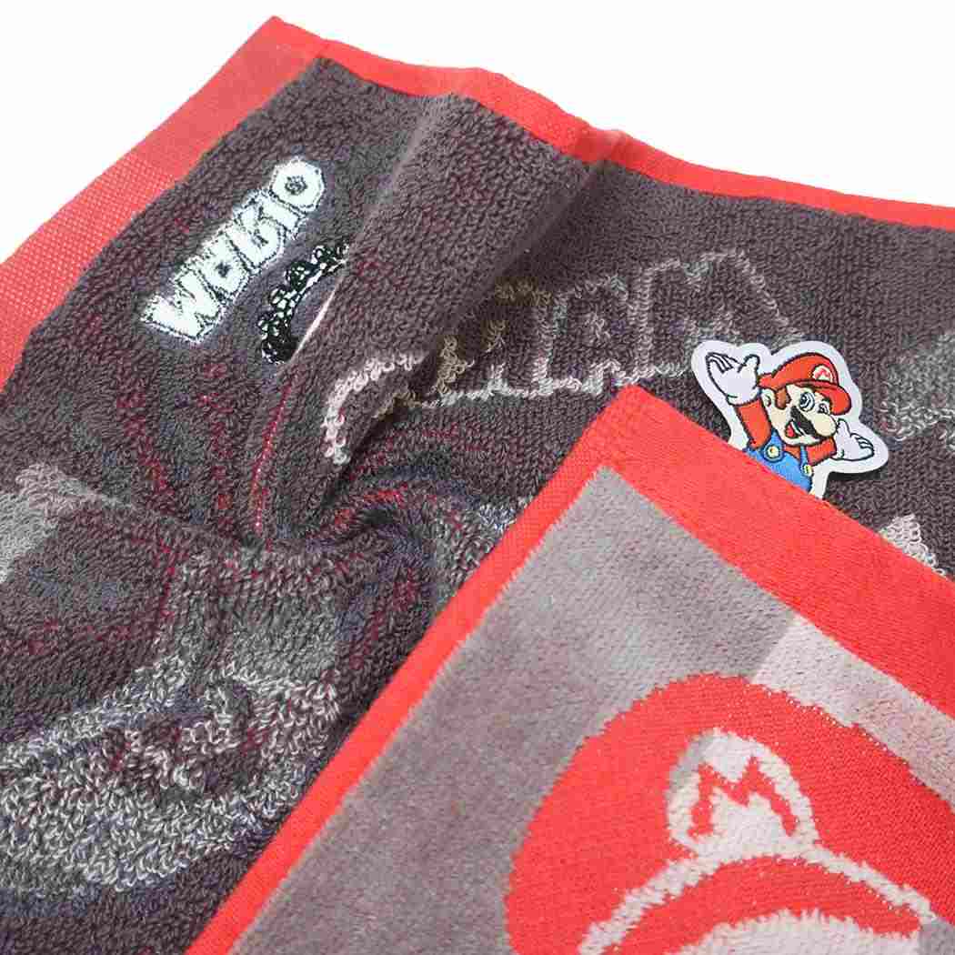 シネマコレクション cinemacollection スーパーマリオ ハンドタオル ウォッシュタオル スタンダードシルエット 丸眞 ハンカチ プレゼント ギフト キャラクター グッズ