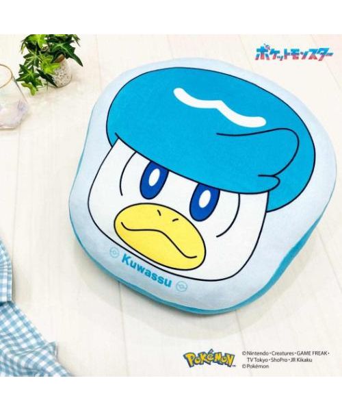 シネマコレクション cinemacollection ポケットモンスター クッション もちもちフェイスクッション クワッス ポケモン モリシタ インテリア 先行販売商品 キャラクター グッズ (メーカー指定色) メーカー指定色
