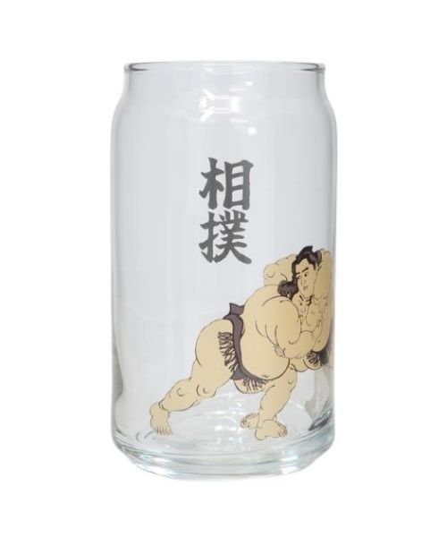 シネマコレクション cinemacollection ガラスコップ 缶型グラス 相撲 サンアート プレゼント かわいい おもしろ雑貨 食器 グッズ (メーカー指定色) メーカー指定色