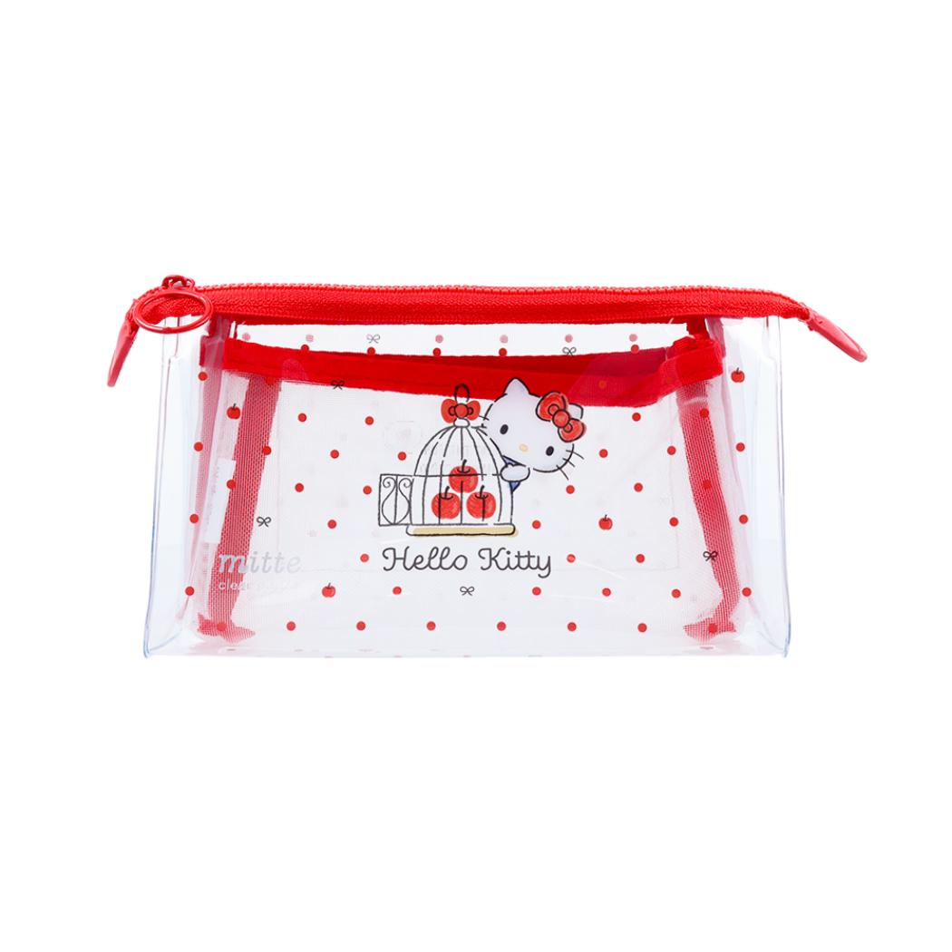 シネマコレクション cinemacollection ハローキティ ペンケース クリアポーチ mitte マチ サンリオ サンスター文具 筆箱 新学期準備文具 小物入れ キャラクター グッズ (メーカー指定色) メーカー指定色