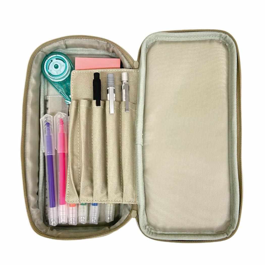 シネマコレクション cinemacollection ペンポーチ ペン先の傷まないペンケース キャメル エムプラン 筆箱 大容量 新学期準備文具 グッズ (メーカー指定色) メーカー指定色