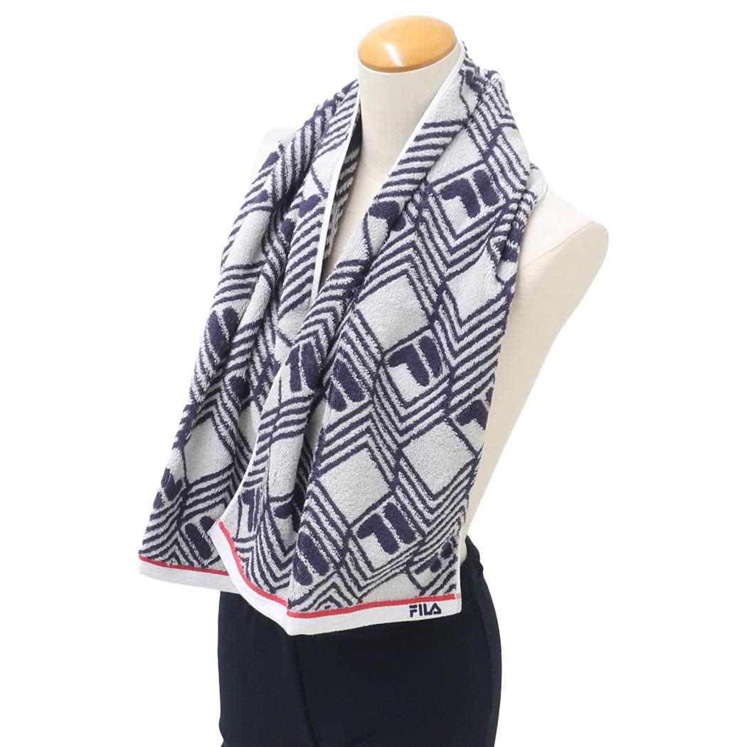 シネマコレクション cinemacollection フィラ スポーツタオル ジャガードミニバスタオル R FILA 日繊 抗菌防臭 スポーツブランド グッズ (メーカー指定色) メーカー指定色