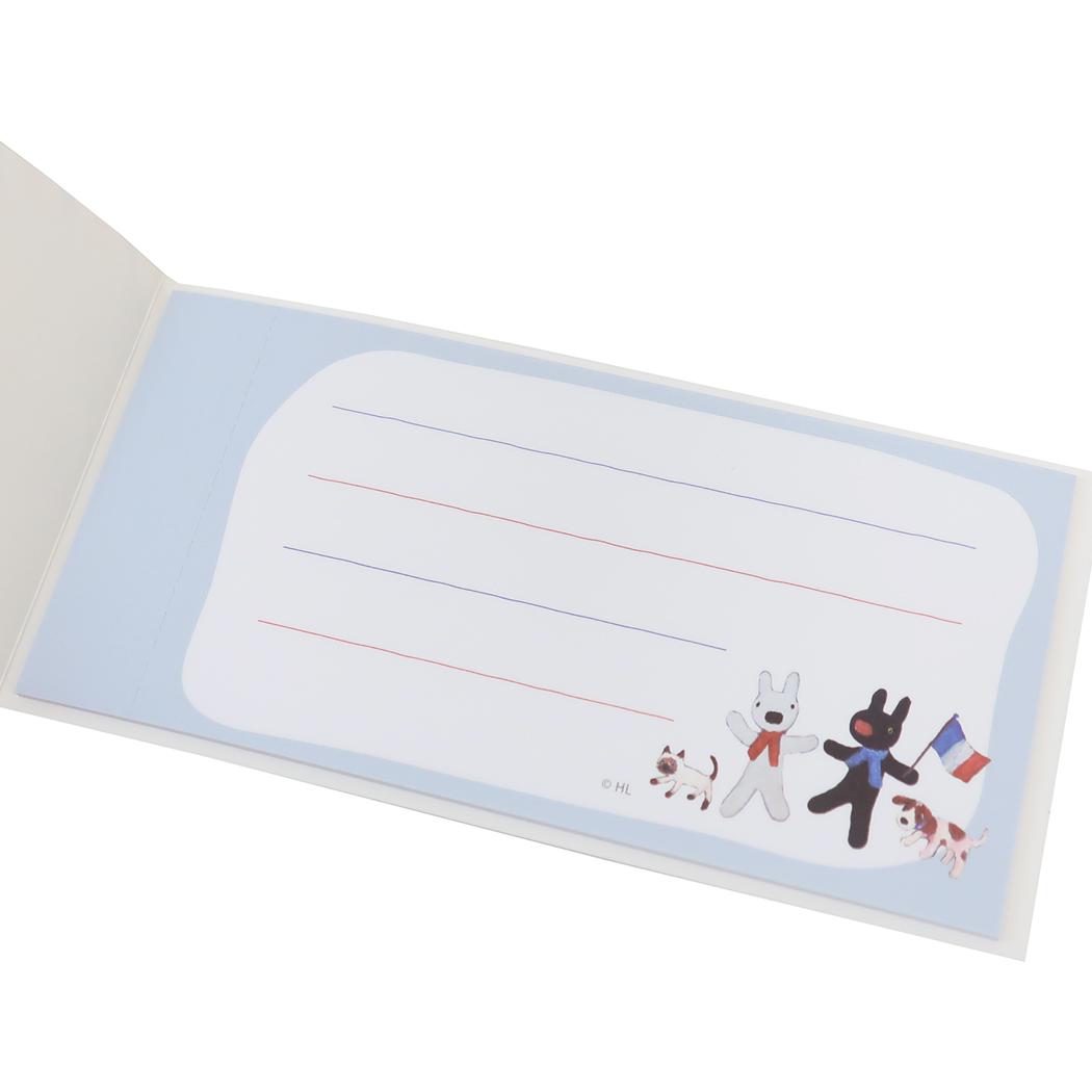 シネマコレクション cinemacollection リサとガスパール 付箋 一筆箋 フランス国旗 ヒサゴ ふせん 絵本キャラクター グッズ (メーカー指定色) メーカー指定色