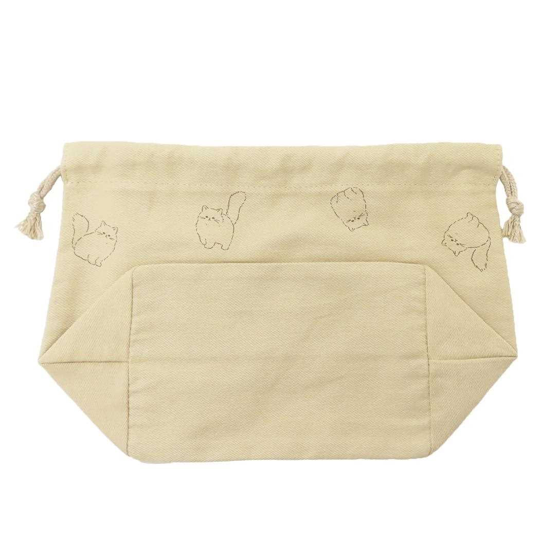 シネマコレクション cinemacollection ミリミリ ランチ巾着 お弁当きんちゃくポーチ ネコ クーリア ランチ雑貨 かわいい グッズ (メーカー指定色) メーカー指定色