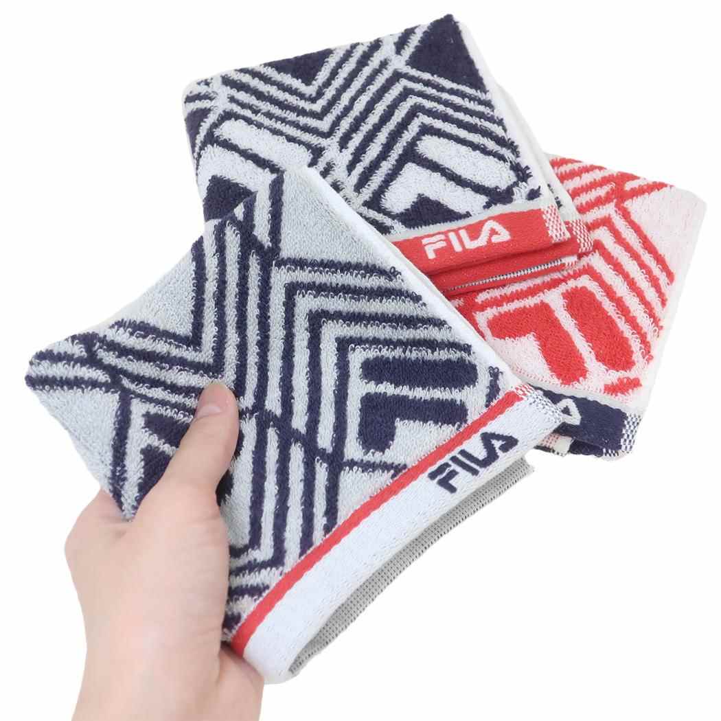 シネマコレクション cinemacollection フィラ ミニタオル タオルチーフ R FILA 日繊 抗菌防臭 スポーツブランド グッズ (メーカー指定色) メーカー指定色