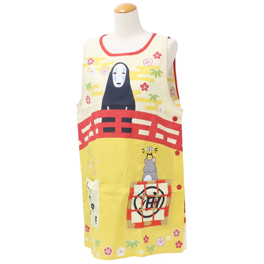 シネマコレクション cinemacollection 千と千尋の神隠し レディース エプロン 割烹着 橋の上から スタジオジブリ 丸眞 プレゼント 男の子 女の子 ギフト (メーカー指定色) メーカー指定色