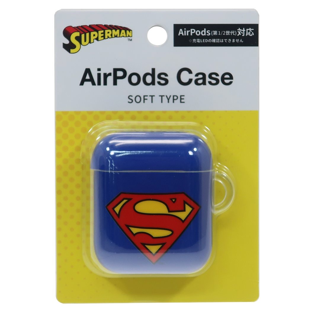Cinema Collection cinemacollection AirPods Soft Case Superman AirPods Case DC Comics SUPERMAN Mark Earphone Case Gift