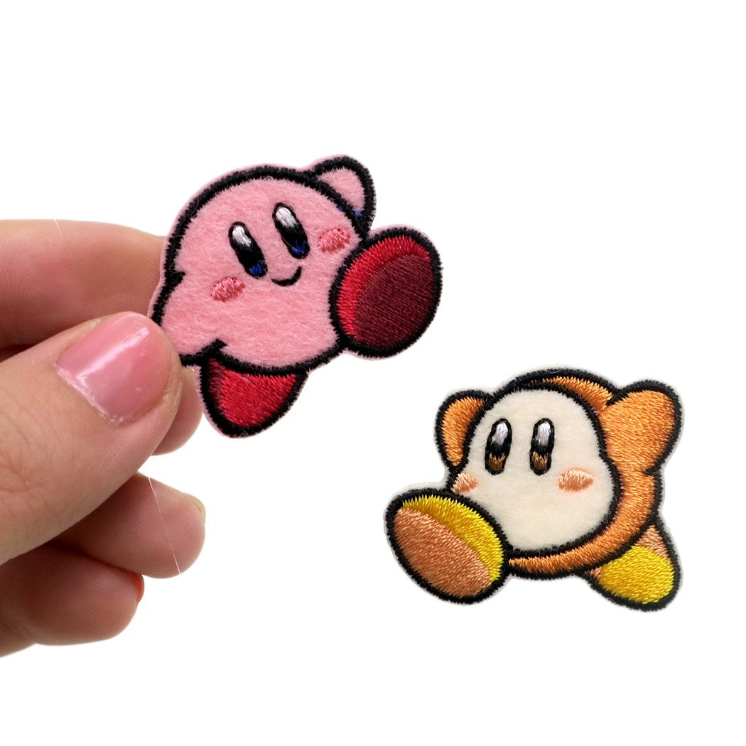 シネマコレクション cinemacollection ワッペン 星のカービィ ミニアイロンパッチ2個セット nintendo パイオニア 入園 入学 準備雑貨 かわいい プレゼント 男の子 (メーカー指定色) メーカー指定色