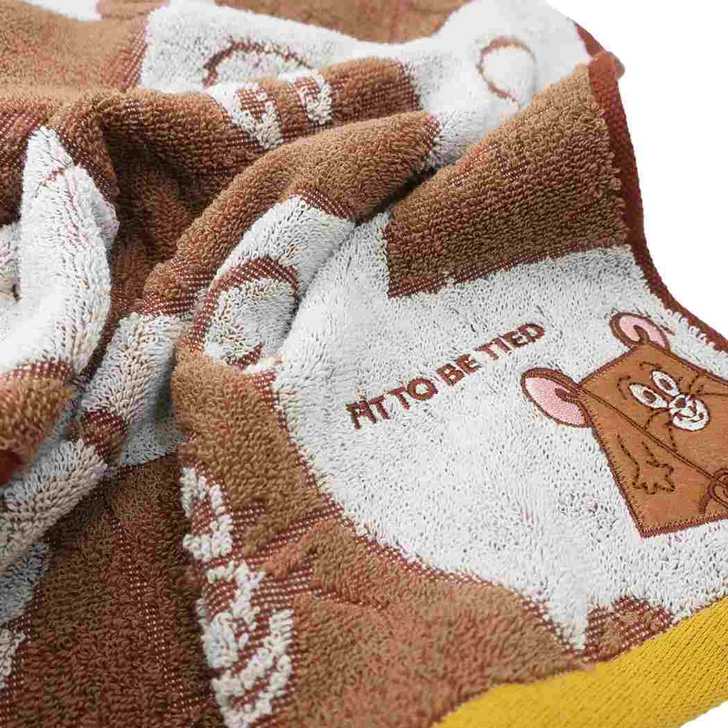 シネマコレクション cinemacollection トムとジェリー グッズ フェイスタオル キャラクター 抗菌防臭 ジャガード ロングタオル ごっくんジェリー プレゼント 男の子 女の子 (メーカー指定色) メーカー指定色