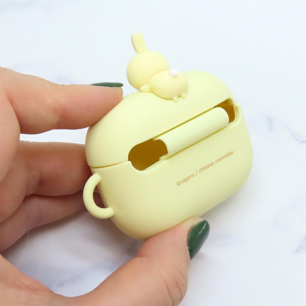 Cinema Collection cinemacollection Chiikawa Earphone Case for AirPods Pro Compatible Silicone Case Rabbit Gourmandise AirPods Case Storage Shockproof