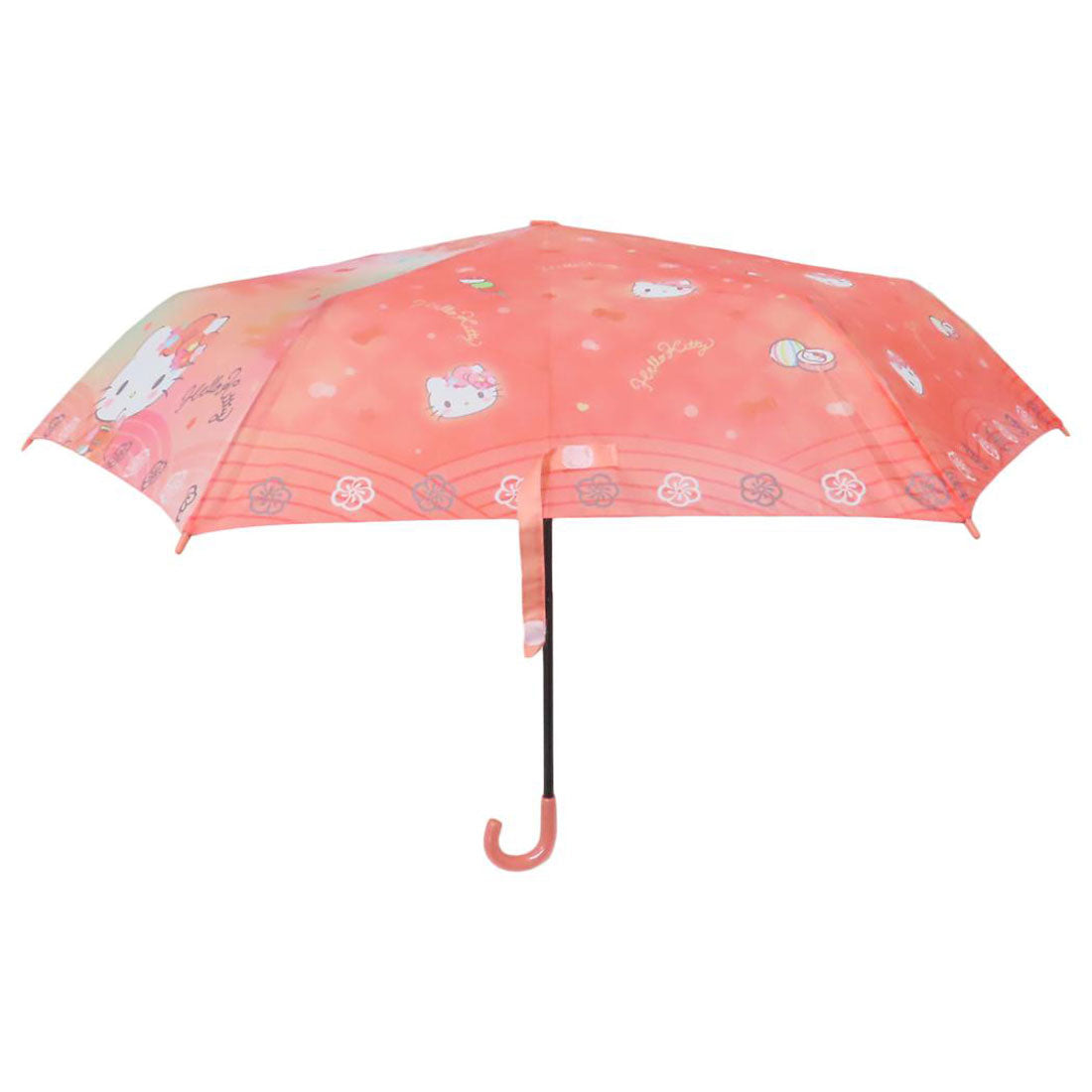 シネマコレクション cinemacollection ハローキティ 折りたたみ傘 折り畳み傘 花日和 サンリオ ジェイズプランニング 折畳傘 耐風傘 子供 キャラクター グッズ オレンジ