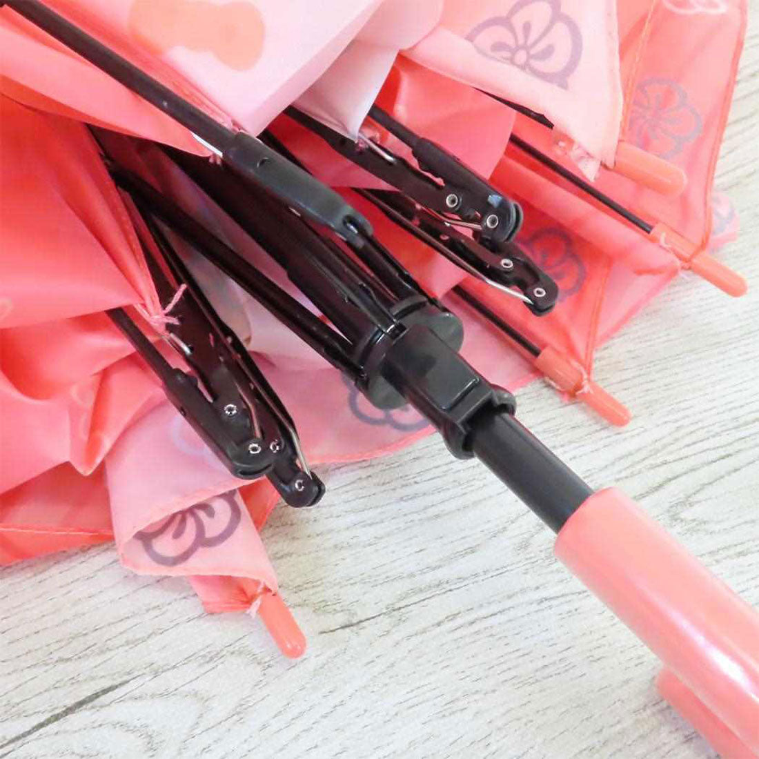 シネマコレクション cinemacollection ハローキティ 折りたたみ傘 折り畳み傘 花日和 サンリオ ジェイズプランニング 折畳傘 耐風傘 子供 キャラクター グッズ オレンジ