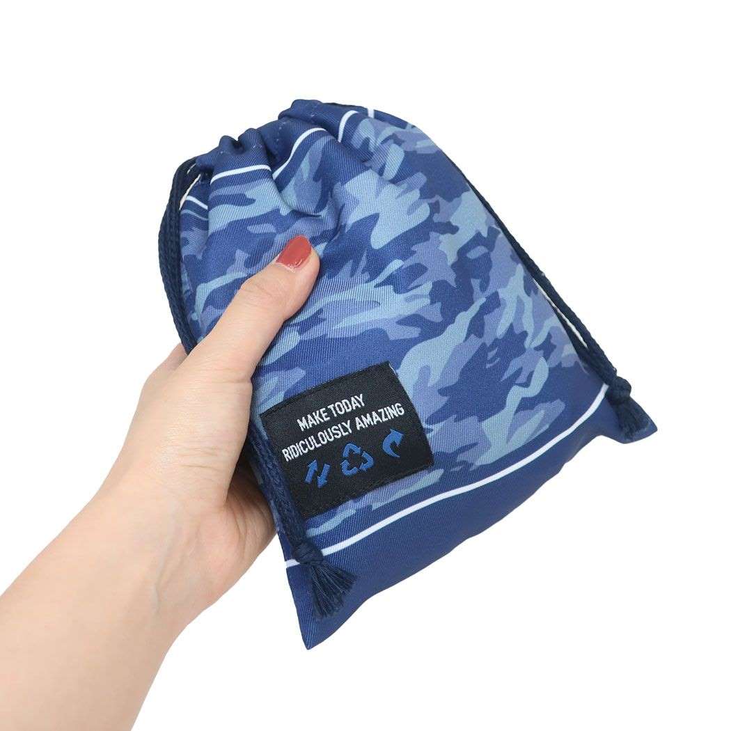 シネマコレクション cinemacollection ランチバッグ きんちゃくポーチ おしゃれデコ 巾着袋 ニシオ 迷彩 新入学 (メーカー指定色) メーカー指定色