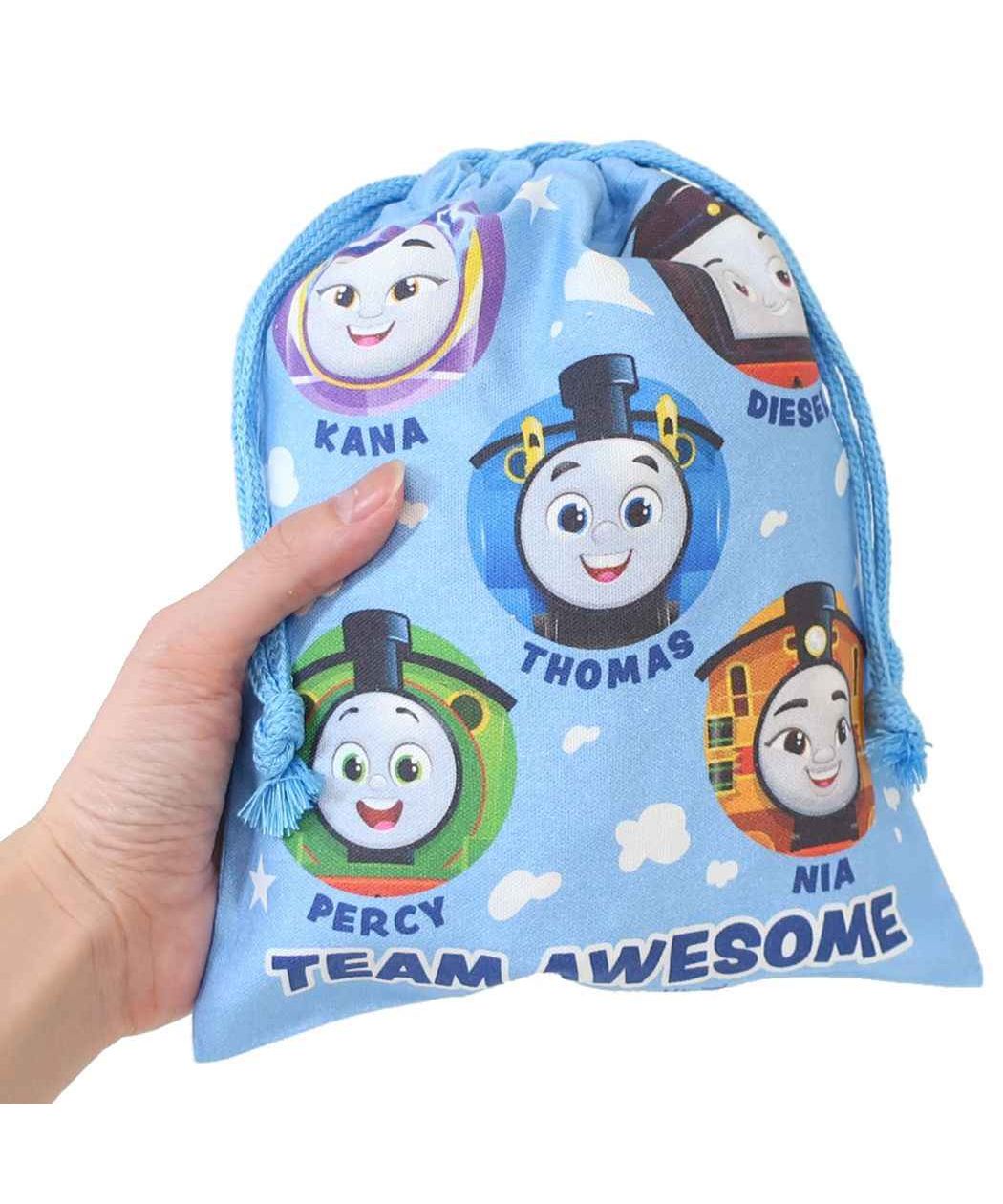 シネマコレクション cinemacollection きかんしゃトーマス 巾着袋 キャラクター巾着 S サックス マルヨシ 新入園 新入学 キャラクター グッズ (メーカー指定色) メーカー指定色