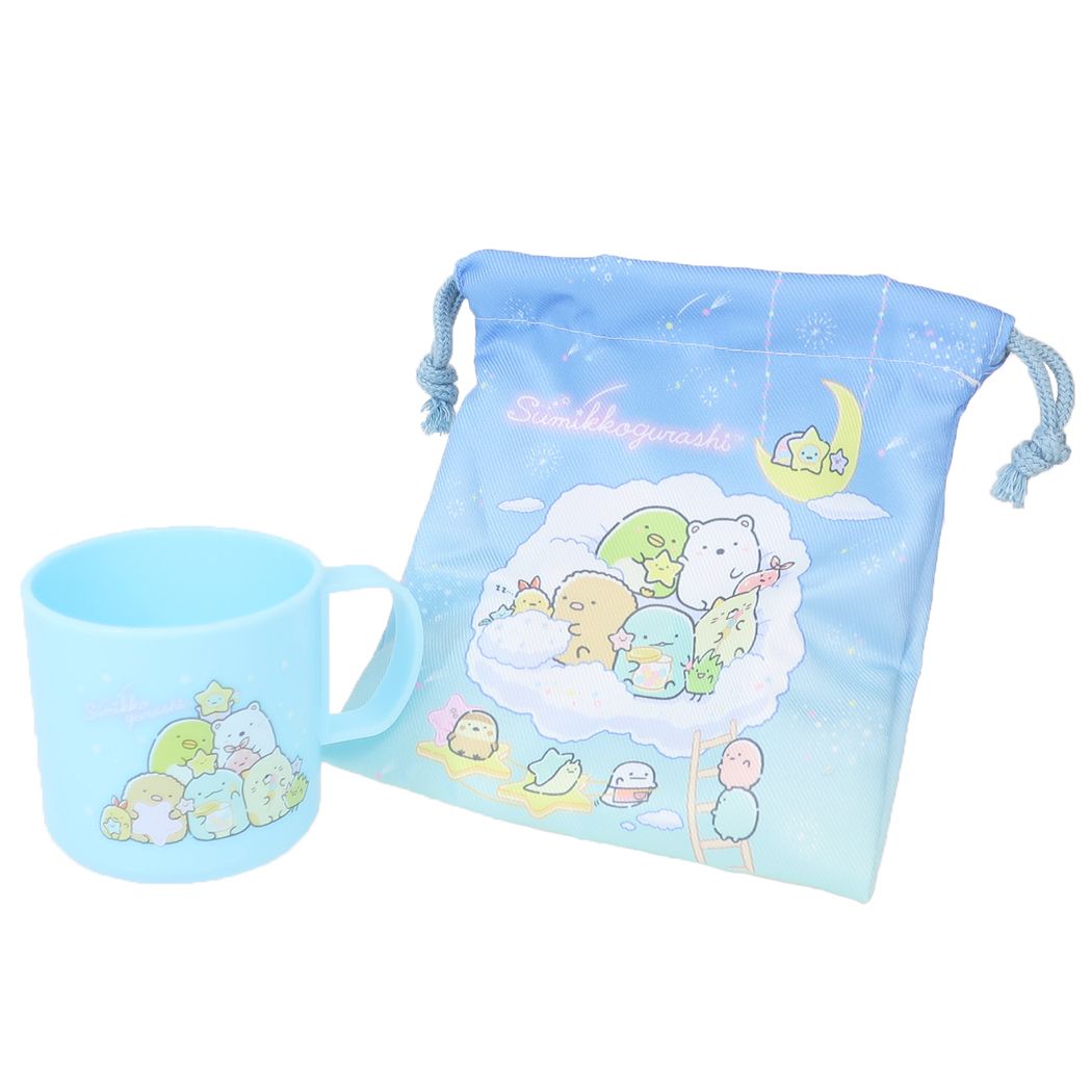 シネマコレクション cinemacollection すみっコぐらし サンエックス キャラクター 巾着袋 プラコップ&巾着セット 星空さんぽ (メーカー指定色) メーカー指定色