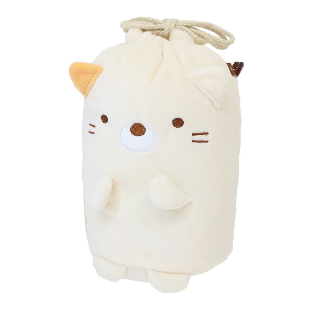 シネマコレクション cinemacollection すみっコぐらし ひざ掛け毛布 マスコット巾着付きブランケット もぎゅっとねこ サンエックス 丸眞 ウォーマー雑貨 防寒用品 収納袋 キャラクター グッズ (メーカー指定色) メーカー指定色