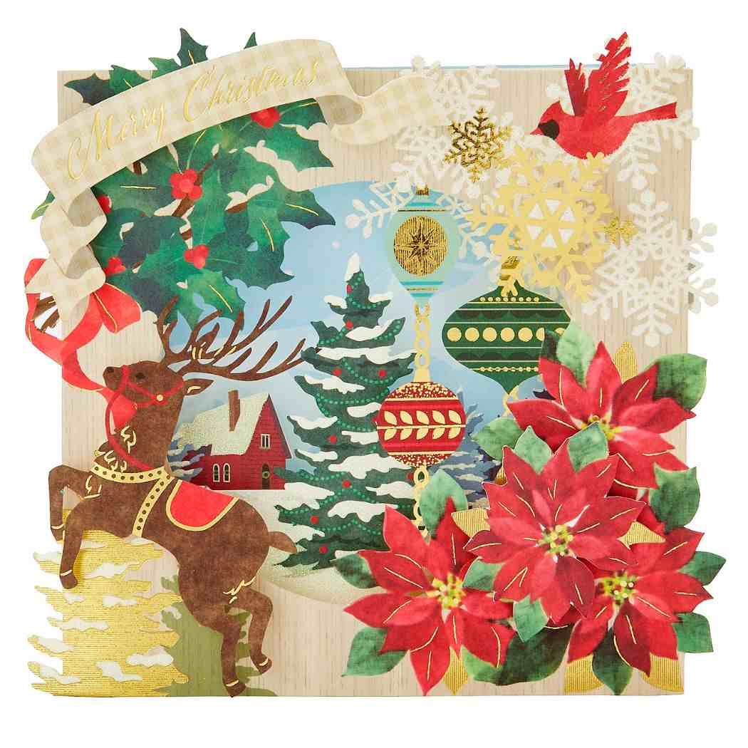 シネマコレクション cinemacollection CHRISTMAS グリーティングカード クリスマスカード jx30ー3 レーザーカットコラージュボックス サンリオ プレゼント Xmasカード グッズ (メーカー指定色) メーカー指定色