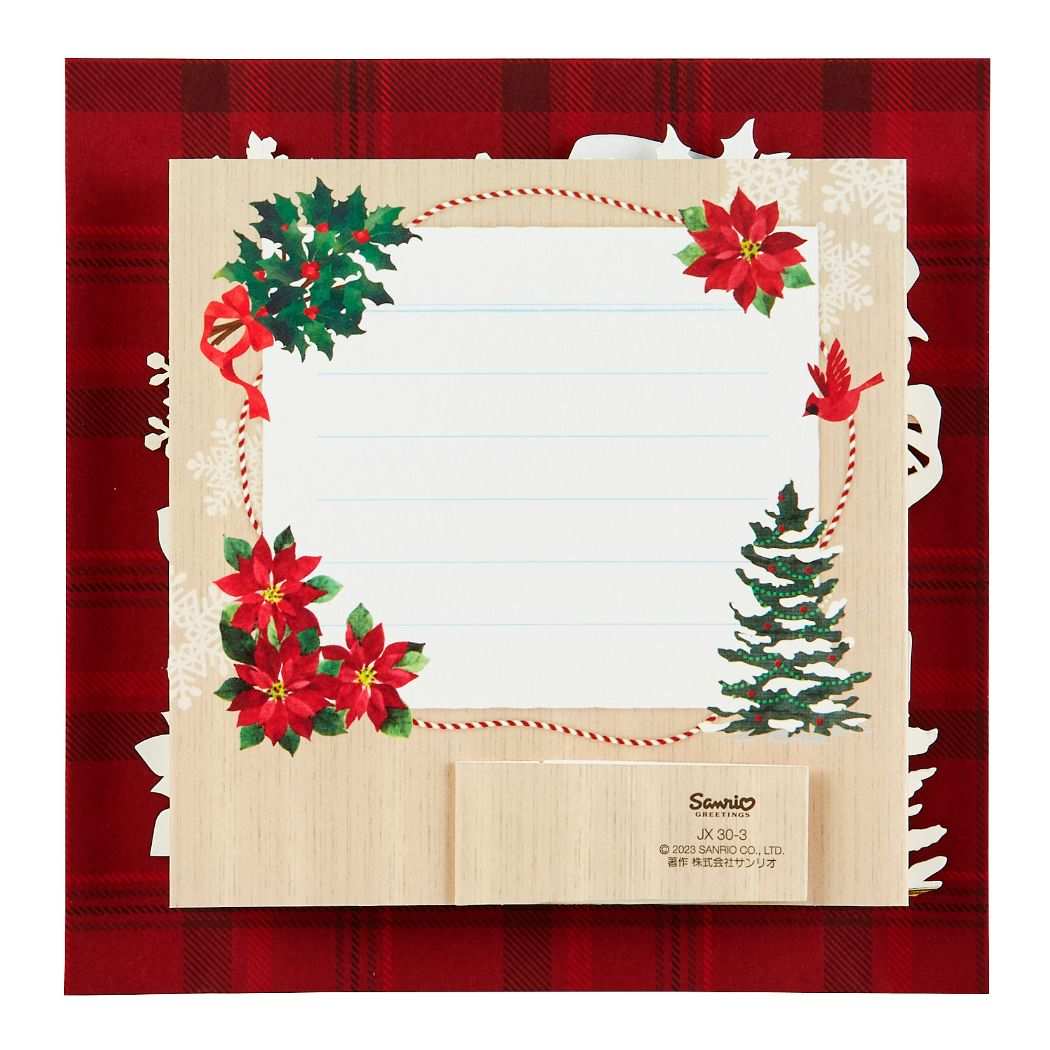 シネマコレクション cinemacollection CHRISTMAS グリーティングカード クリスマスカード jx30ー3 レーザーカットコラージュボックス サンリオ プレゼント Xmasカード グッズ (メーカー指定色) メーカー指定色