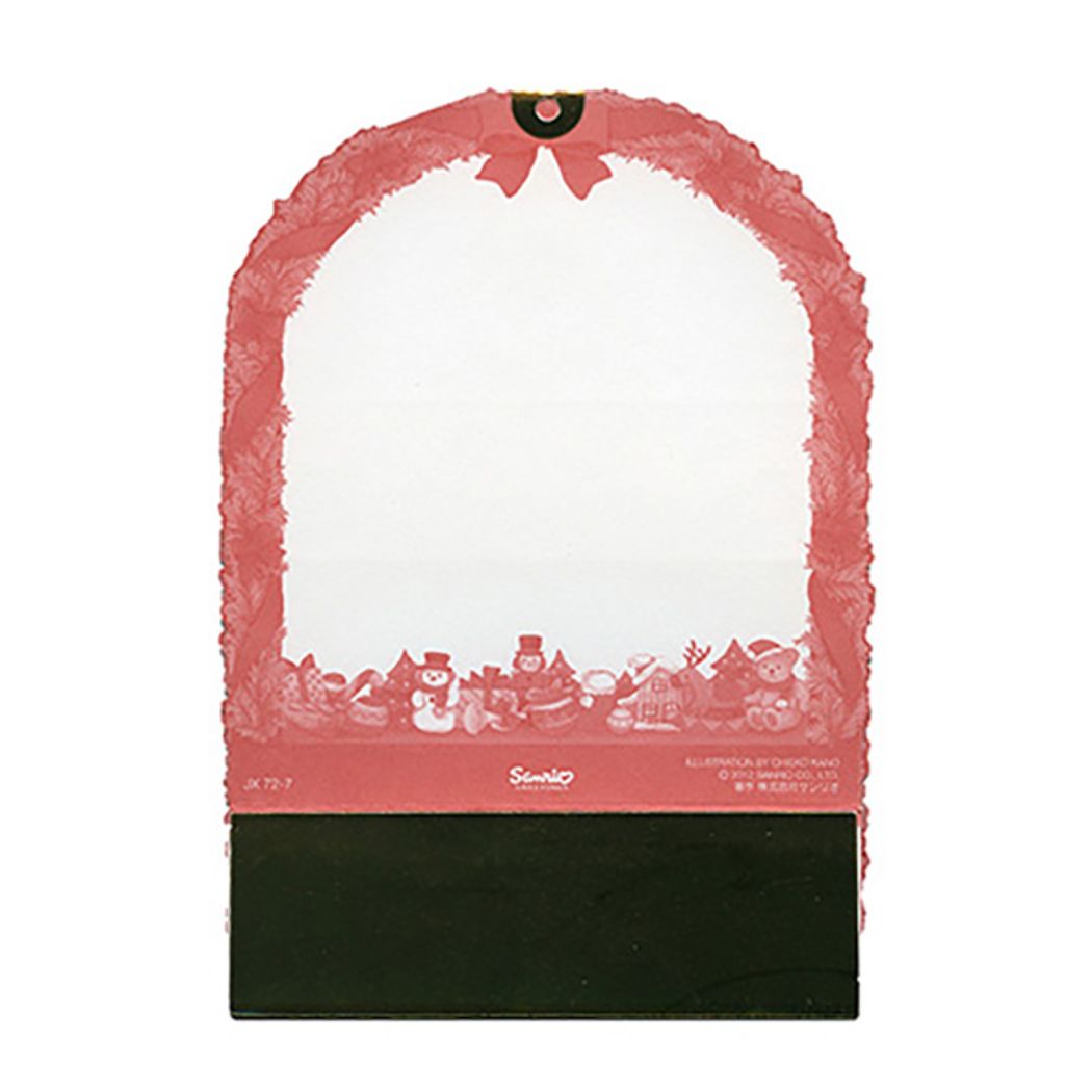 シネマコレクション cinemacollection CHRISTMAS グリーティングカード クリスマスカード jx38ー3 アーチ枠の中におもちゃぎっしり サンリオ プレゼント Xmasカード グッズ (メーカー指定色) メーカー指定色