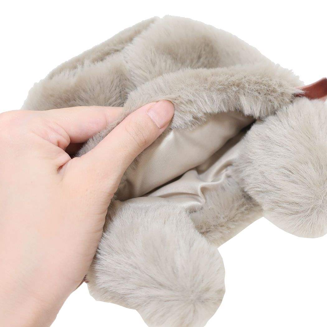 シネマコレクション cinemacollection 巾着袋 丸型巾着 フワウサ ベージュ フレンズヒル 小物入れ かわいい グッズ (メーカー指定色) メーカー指定色