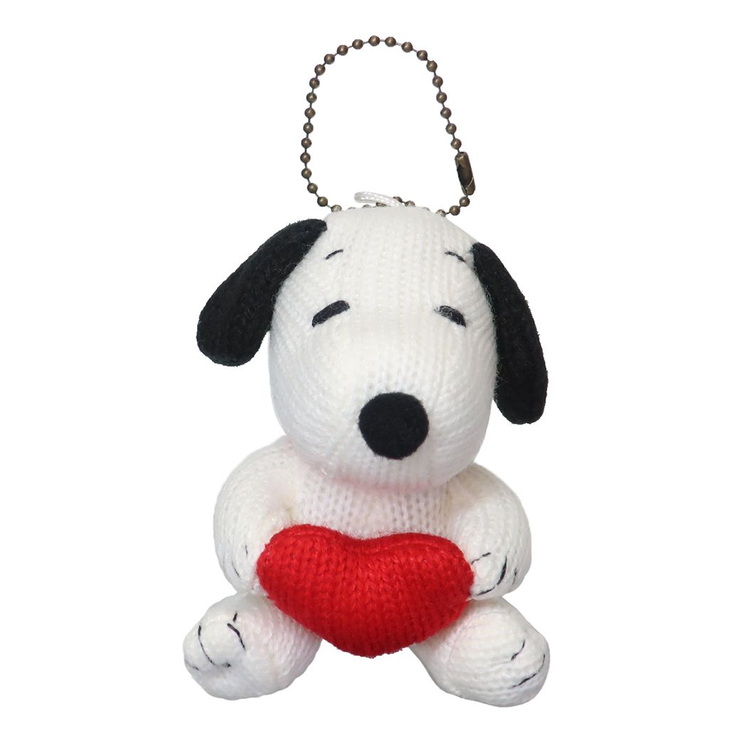 Cinema Collection cinemacollection Snoopy Mascot Plush Toy Heart Knit PEANUTS Nakajima Gift Character Goods
