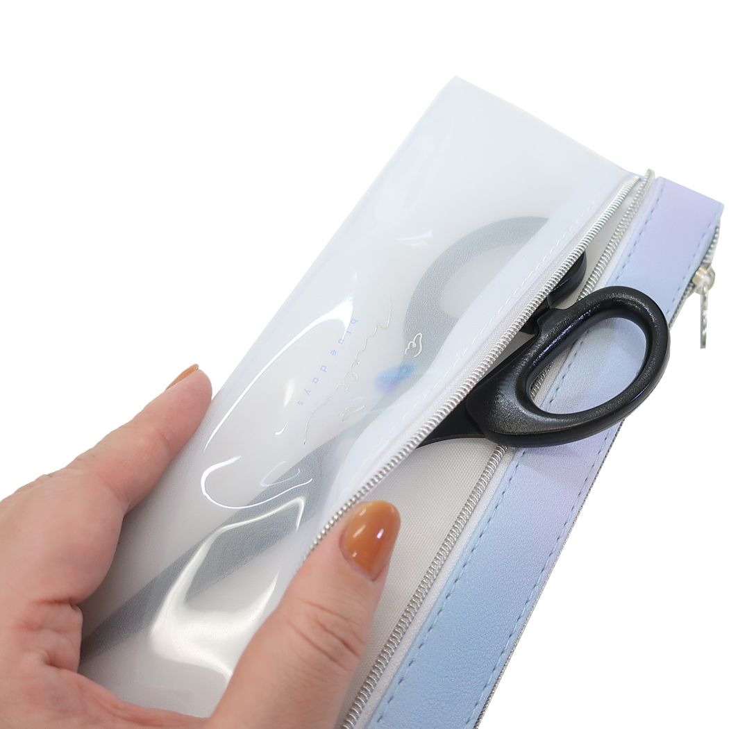 シネマコレクション cinemacollection ペンケース フラット2ポケットペンポーチ メロウブルーデイズ クーリア 筆箱 新学期準備文具 かわいい グッズ (メーカー指定色) メーカー指定色