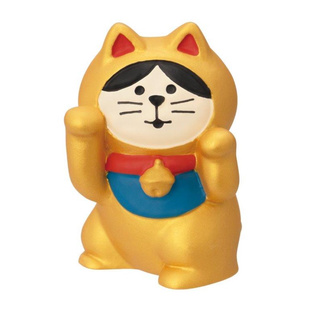 シネマコレクション cinemacollection 福寄せカーニバル マスコット 踊る招き猫 右手上げ 金 金運招き concombre デコレ おしゃれ ギフト雑貨 グッズ (メーカー指定色) メーカー指定色