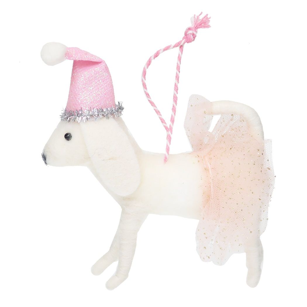 シネマコレクション cinemacollection マスコット フエルト ダックスフンド ホワイト クリスマス APJ Xmas かわいい グッズ (メーカー指定色) メーカー指定色