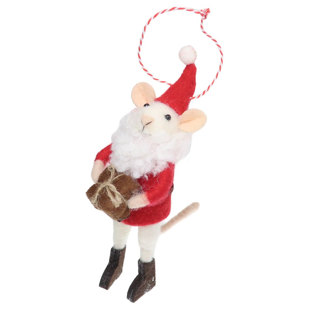 シネマコレクション cinemacollection マスコット フエルト マウスサンタギフト クリスマス APJ Xmas かわいい グッズ (メーカー指定色) メーカー指定色