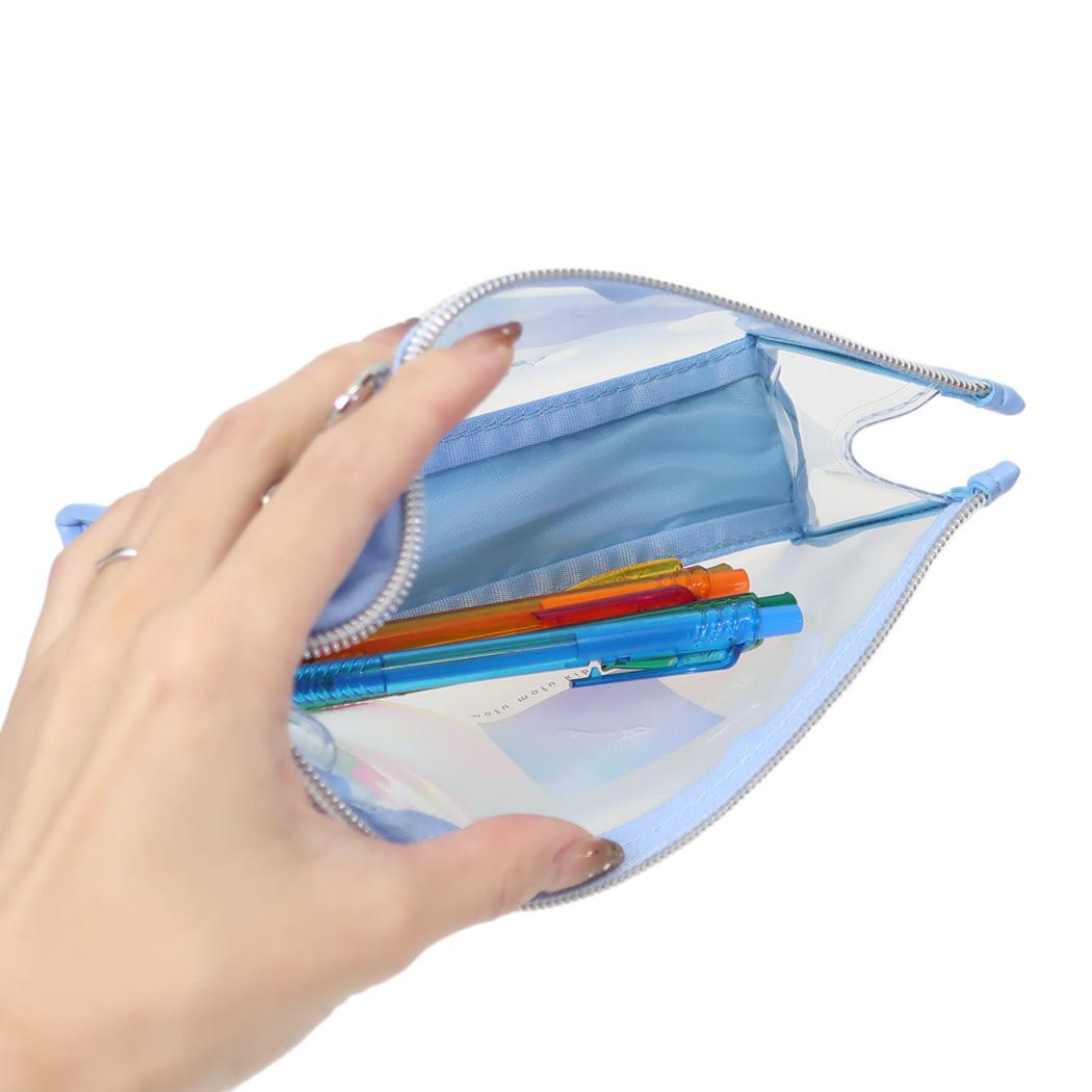 シネマコレクション cinemacollection チルクラウド ペンポーチ サンカククリアペンケース COLORFUL MOFU 新入学 カミオジャパン 筆箱 新学期準備文具 かわいい グッズ (メーカー指定色) メーカー指定色