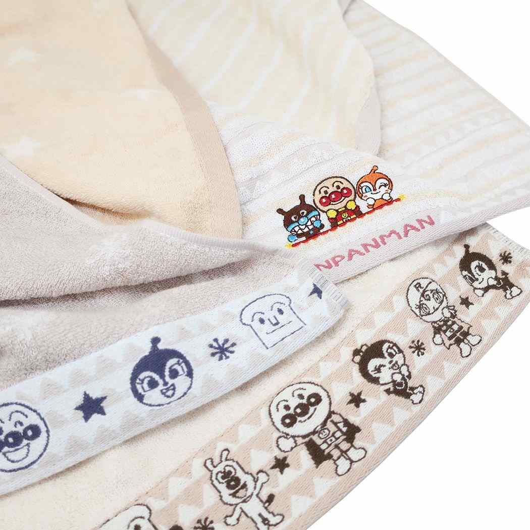 シネマコレクション cinemacollection アンパンマン グッズ タオルギフトセット アニメキャラクター フェイスタオル2枚&ウォッシュタオル アースカラーギフト プレゼント 男