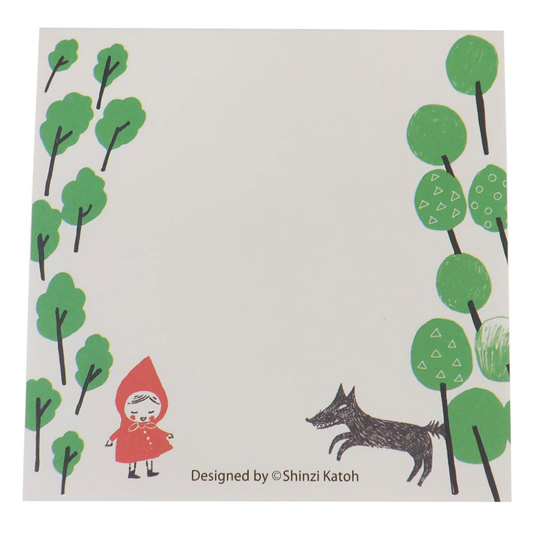 シネマコレクション cinemacollection メモ帳 ブロックメモ 赤ずきん ちょっとひと休み 木野瀬印刷 事務用品 かわいい グッズ マルチカラー