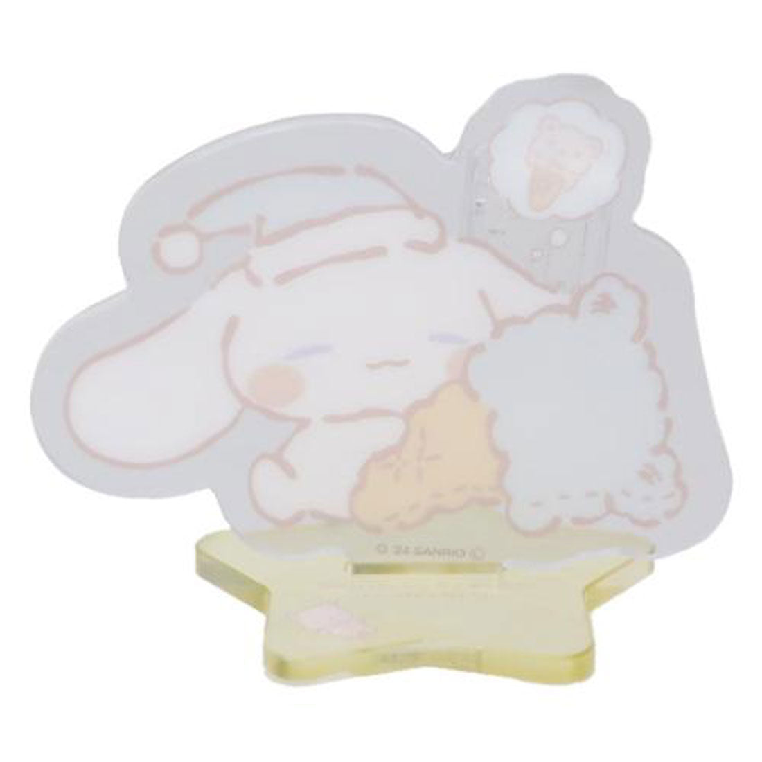 シネマコレクション cinemacollection シナモロール アクリルスタンド クリップ付きアクリルスタンド すやすや サンリオ ティーズファクトリー コレクション雑貨 キャラクター グッズ ブルー