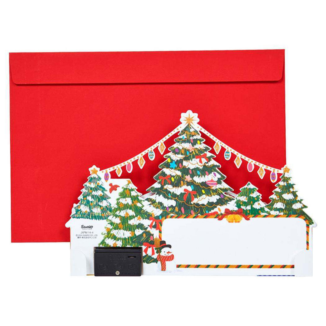 シネマコレクション cinemacollection CHRISTMAS グリーティングカード メロディ JXPM14-4 クリスマスカード 立体 クリスマスマーケット サンリオ プレゼント ポップアップ グッズ マルチカラー