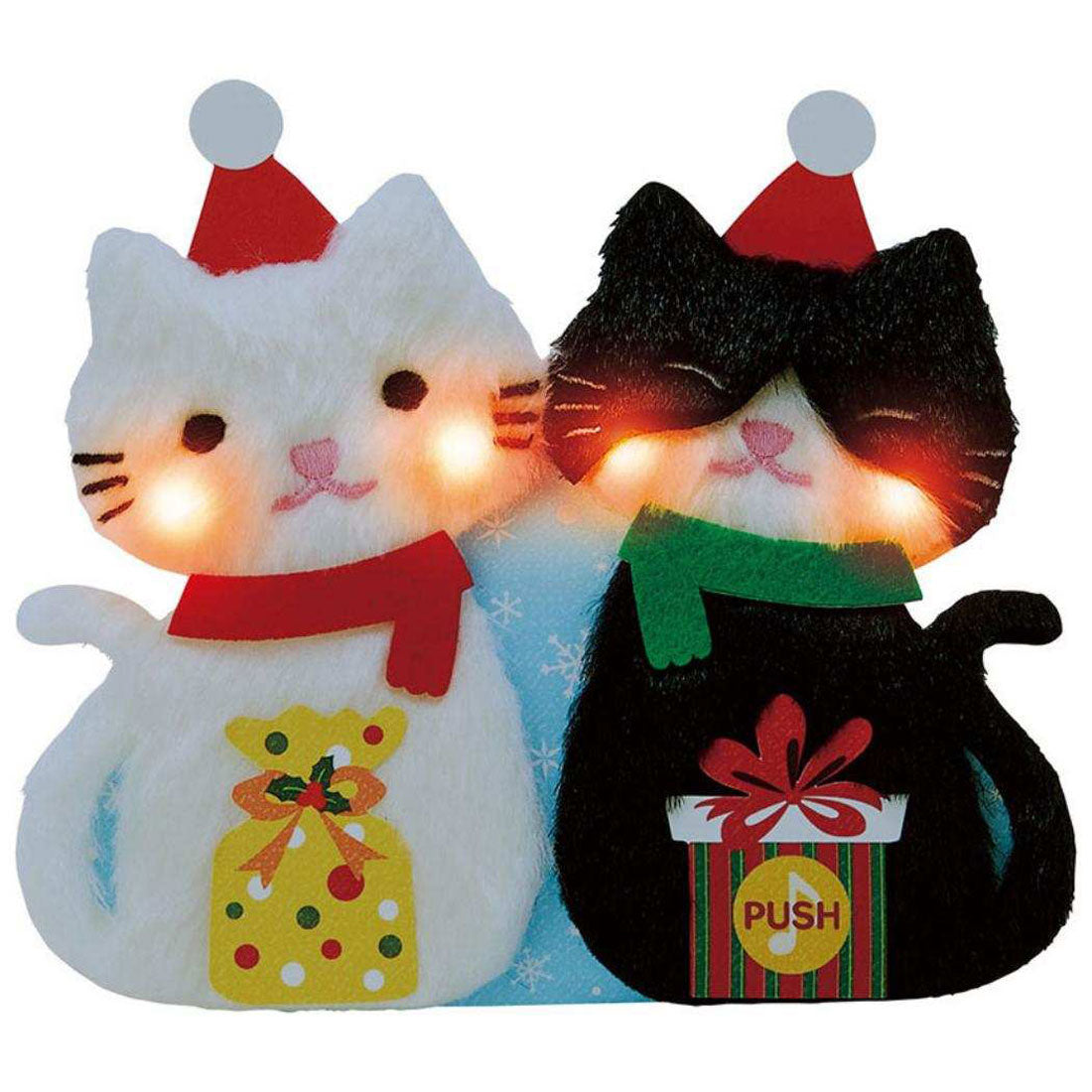 シネマコレクション cinemacollection CHRISTMAS グリーティングカード メロディ JXPM35-4 クリスマスカード 立体 ふかふかネコ サンリオ プレゼント ポップアップ グッズ マルチカラー
