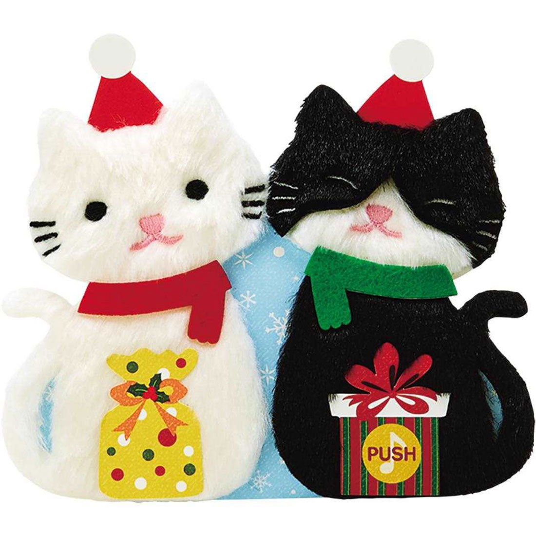 シネマコレクション cinemacollection CHRISTMAS グリーティングカード メロディ JXPM35-4 クリスマスカード 立体 ふかふかネコ サンリオ プレゼント ポップアップ グッズ マルチカラー