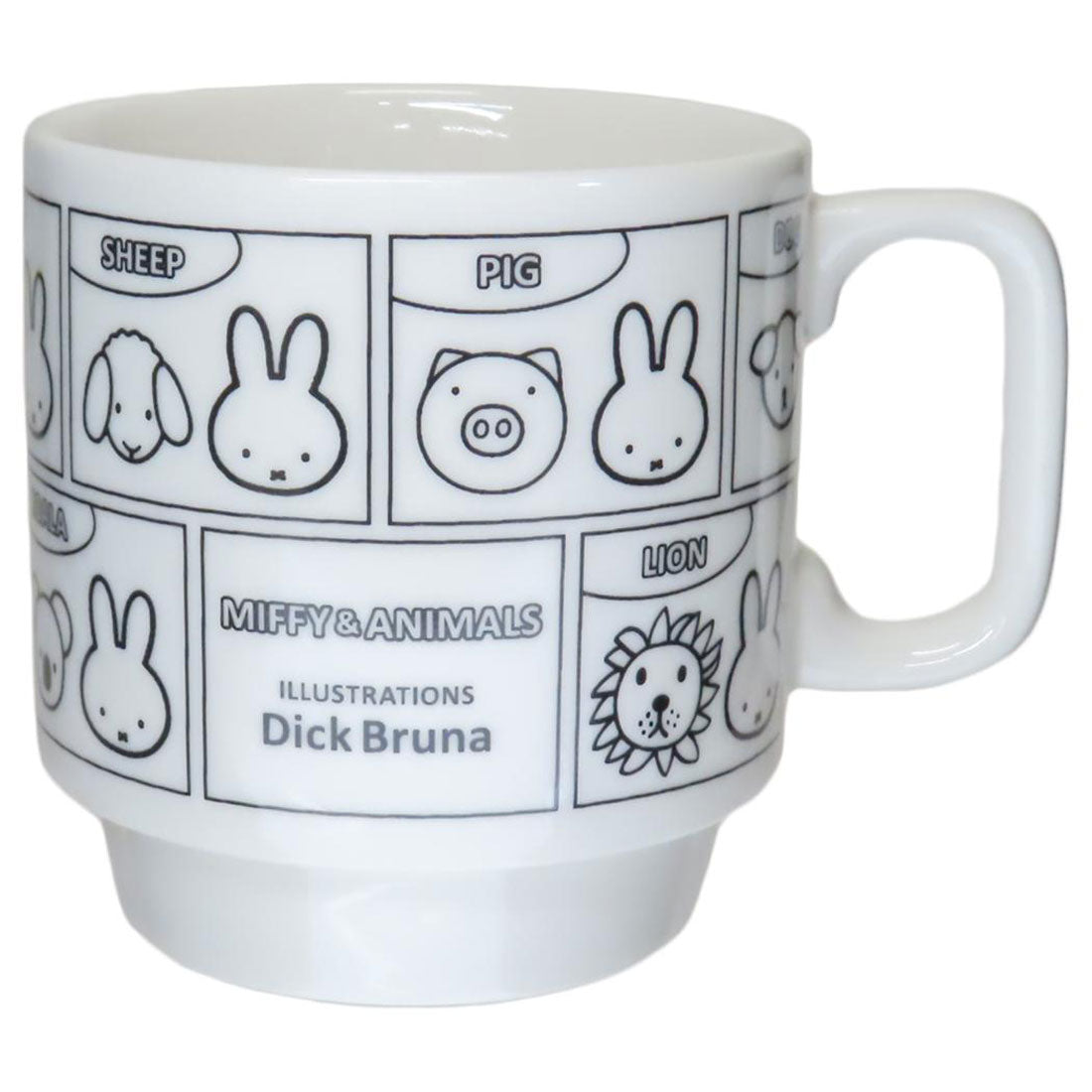 シネマコレクション cinemacollection ミッフィー マグカップ スタックマグ MIFFY&ANIMALS ホワイト ディックブルーナ 金正陶器 プレゼント ギフト 絵本キャラクター グッズ 【返品不可商品】 他