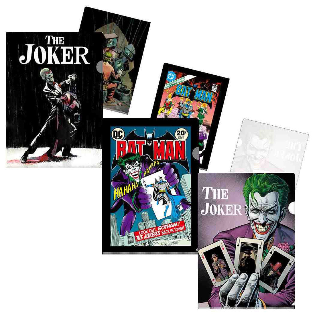 シネマコレクション cinemacollection ジョーカー クリアフォルダー A4シングルクリアファイル 3枚セット コミック DCコミック インロック 新学期準備文具 コレクション文具 映画キャラクター グッズ 他