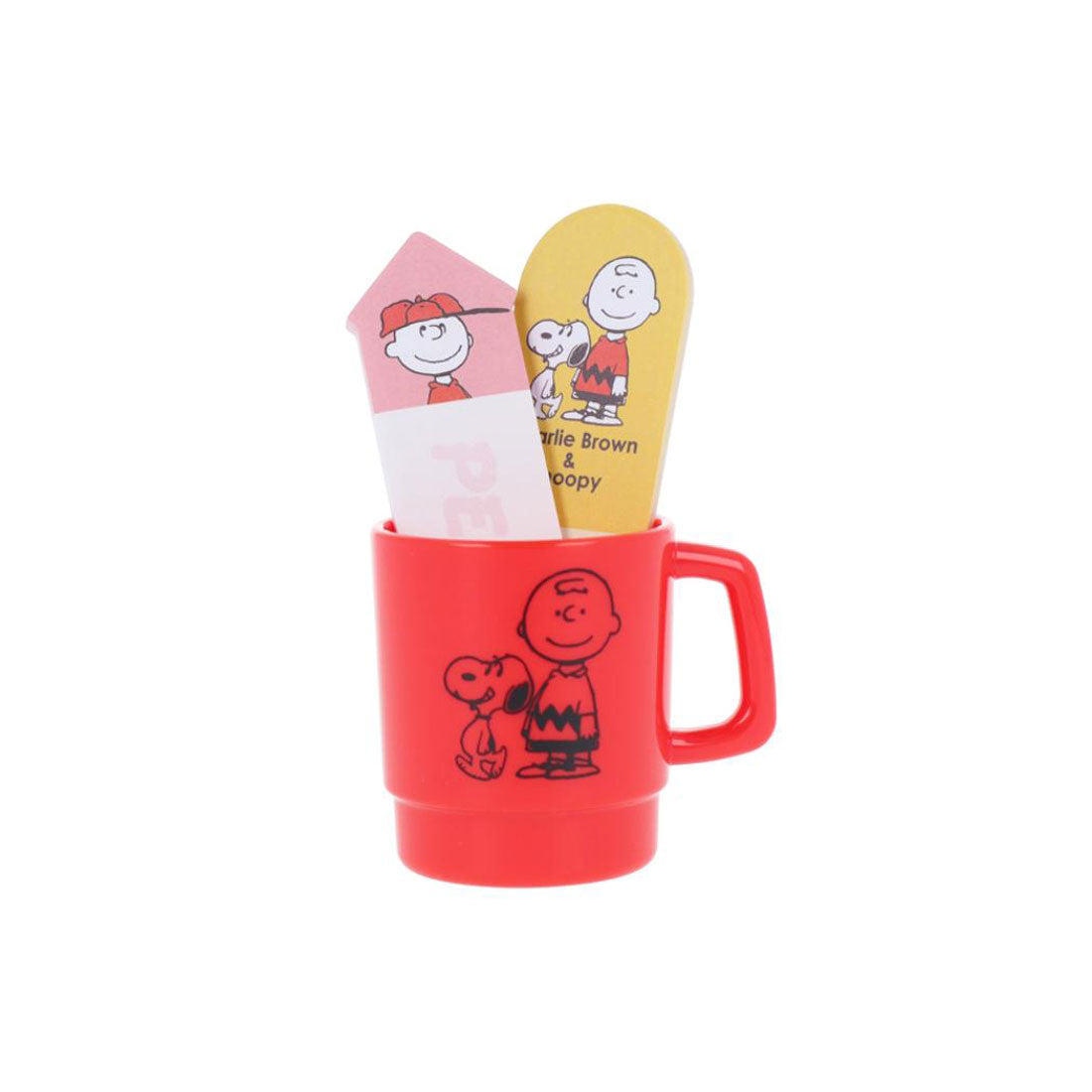 シネマコレクション cinemacollection スヌーピー 付箋 カップケース入付箋 PN75周年2 チャーリー ブラウン ピーナッツ サンスター文具 事務用品 キャラクター グッズ マルチカラー