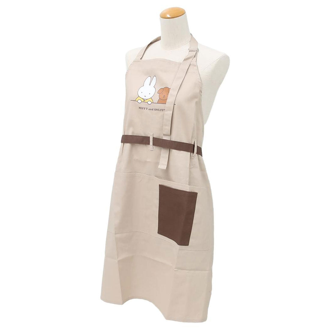 シネマコレクション cinemacollection ミッフィー レディースエプロン エプロン MIFFY and SNUFFY ディックブルーナ ワタナベ キッチン雑貨 絵本キャラクター グッズ ベージュ