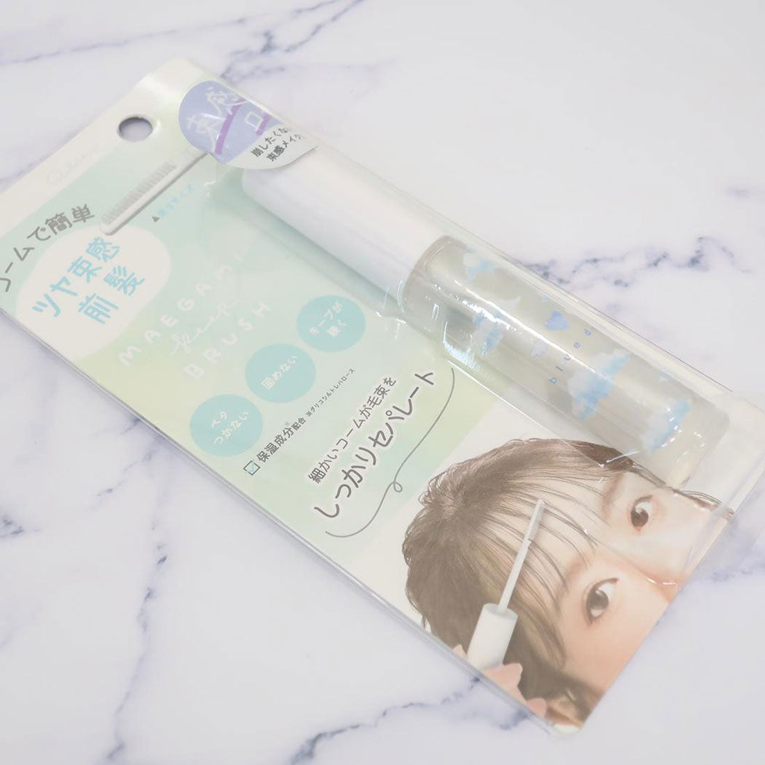 シネマコレクション cinemacollection ヘアケア 前髪キープブラシ コーム ミント クーリア 束感コーム ツヤ束感前髪 ヘアセット ヘアアレンジ グッズ 【返品不可商品】 グリーン