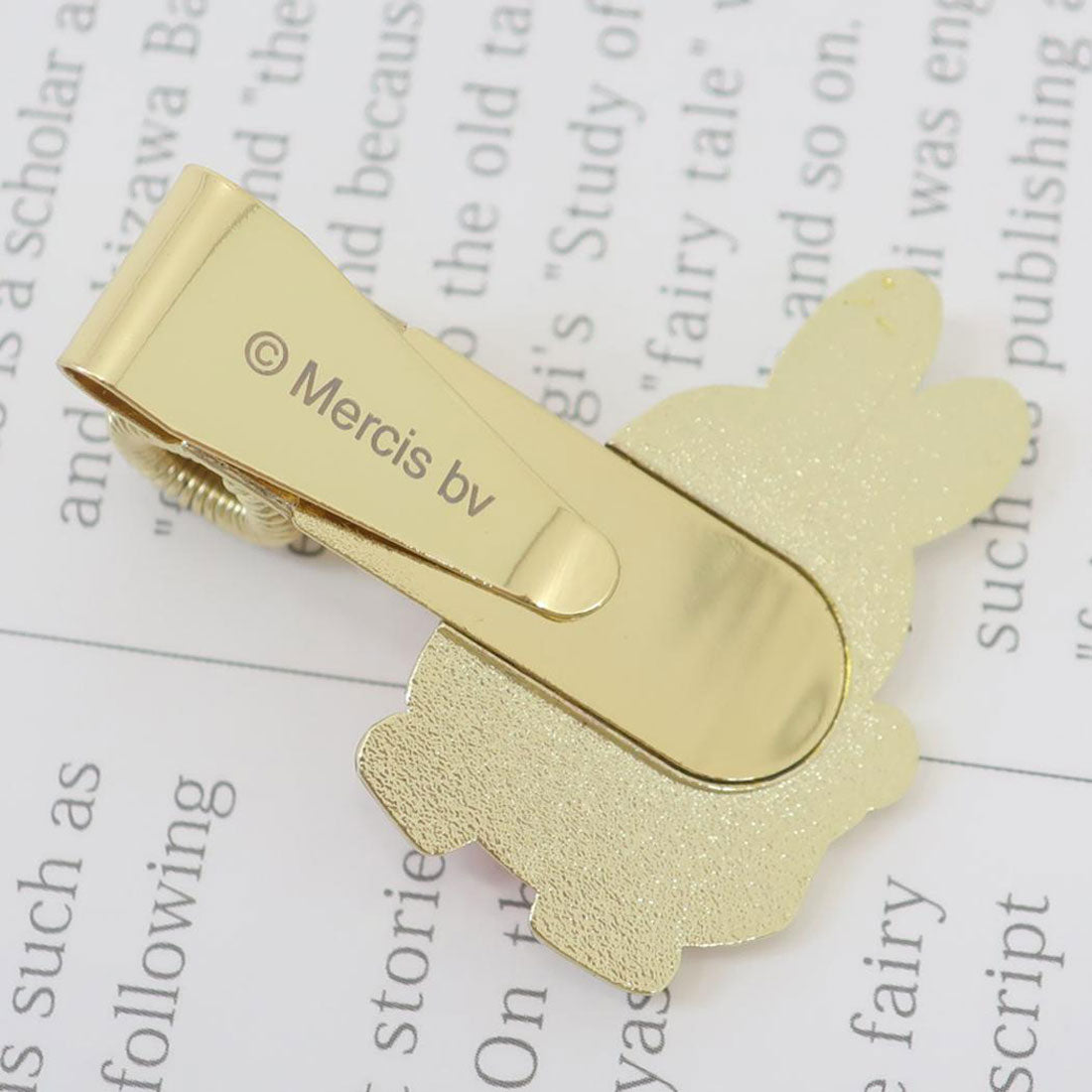 シネマコレクション cinemacollection ミッフィー ペンクリップ ペンホルダー miffy ディックブルーナ Green Flash 手帳 ノート 絵本キャラクター グッズ ゴールド