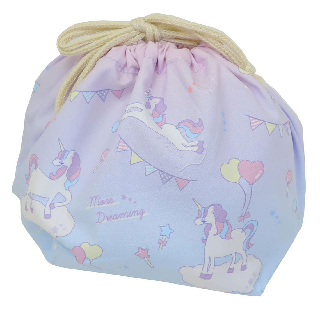 シネマコレクション cinemacollection ランチ巾着 マチ付き巾着 3枚セット ゆめかわ 新入学 ニシオ 新学期準備雑貨 お弁当巾着 グッズ パープル