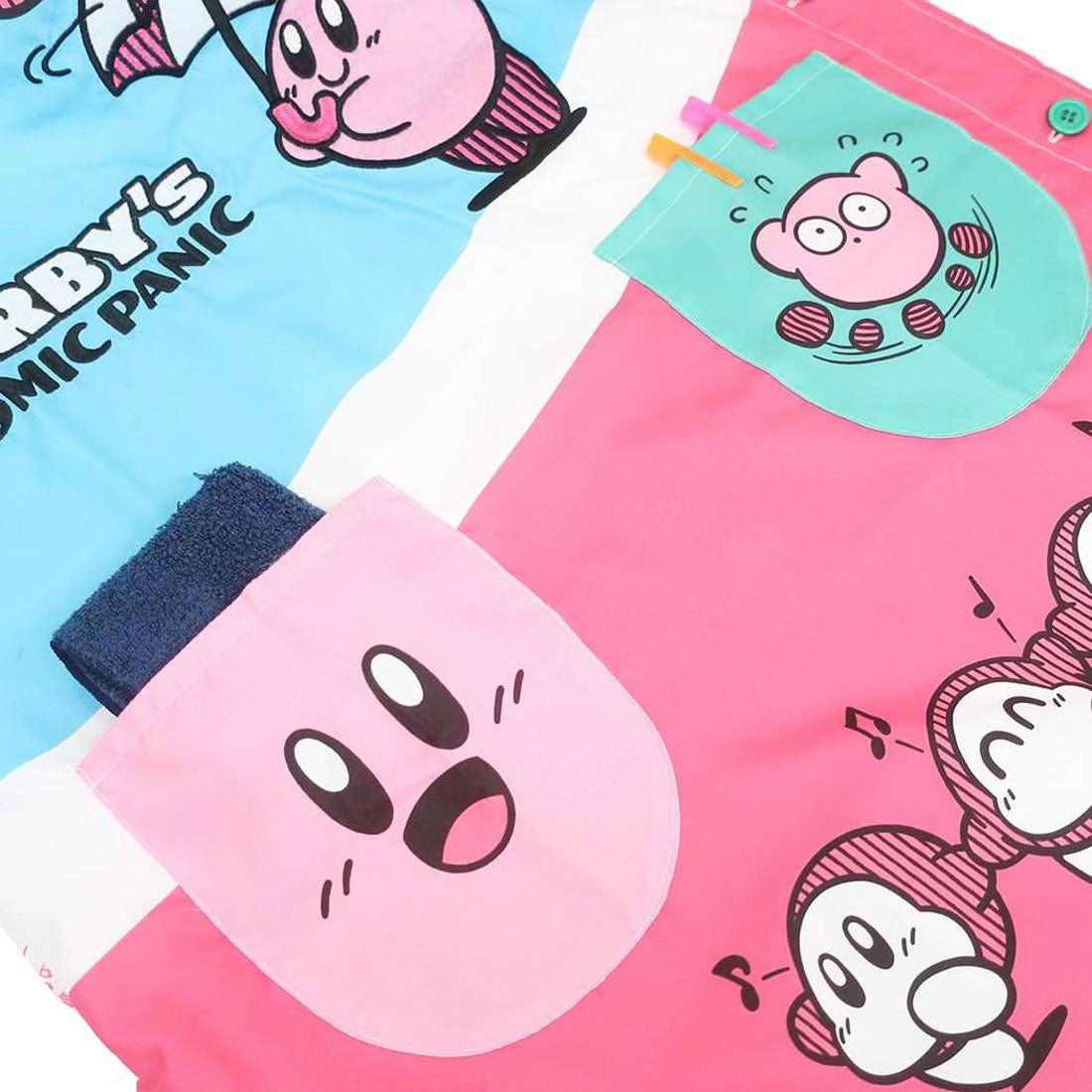 シネマコレクション cinemacollection 星のカービィ レディースエプロン 割烹着 カービィのコミック パニック 割烹着 丸眞 キッチン雑貨 保育士 キャラクター グッズ ピンク