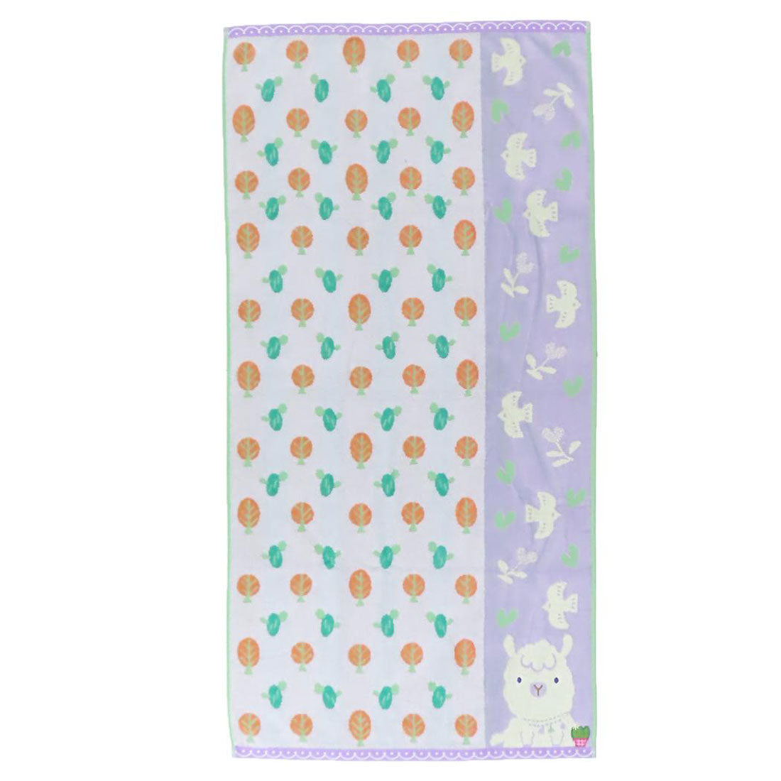 シネマコレクション cinemacollection Fu re ru バスタオル ビッグタオル ホイップクリーム アルパカ アニマル 日繊 お風呂タオル かわいい グッズ パープル