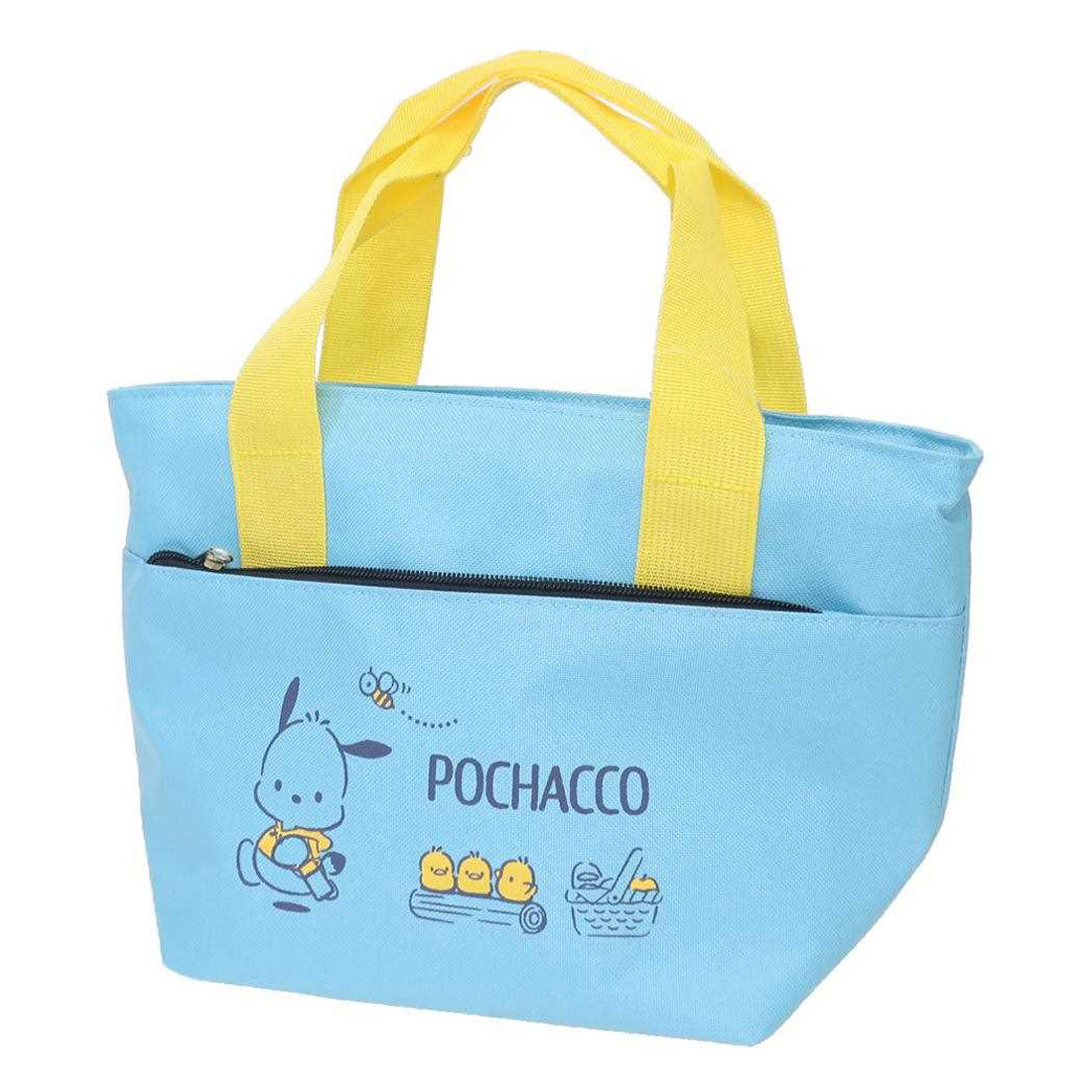 シネマコレクション cinemacollection ポチャッコ ランチバッグ ポケット付きクーラーバッグ 保冷 サンリオ ケイカンパニー お弁当かばん キャラクター グッズ ブルー