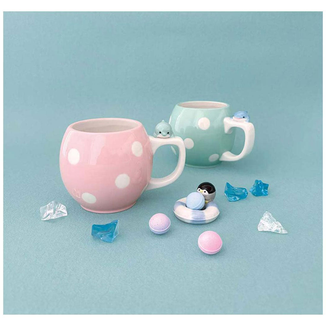 シネマコレクション cinemacollection マグカップ ころりんまりんマグ いるか デコレ プレゼント かわいい グッズ 【返品不可商品】 ピンク