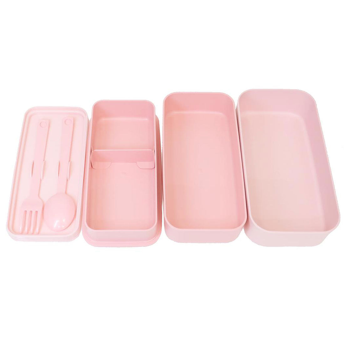 シネマコレクション cinemacollection ハローキティ スプーン&フォーク付きお弁当箱 カトラリー付ランチボックス2段 1000ml 水彩コスメ サンリオ スケーター 二段ランチボックス キャラクター グッズ 【返品不可商品】 ピンク