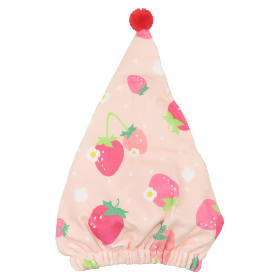 シネマコレクション cinemacollection サンハート キャップタオル マイクロキャップタオル いちごドット 丸眞 ヘアドライタオル帽子 お風呂上り 海プール用品 グッズ ピンク